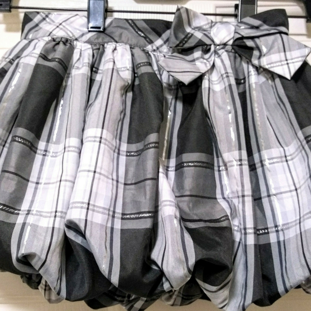 Girl's Size M 7/8 | Checkered, Plaid Puffy Skirt